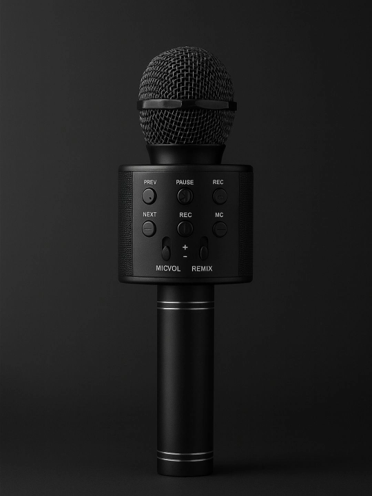 Караоке микрофон для детей, беспроводной с Bluetooth, WS-858, колонка с микрофоном - 