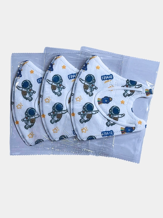 Bolalar respirator yuz niqoblari KF94, 4 qatlam, chang, smog va viruslarga qarshi