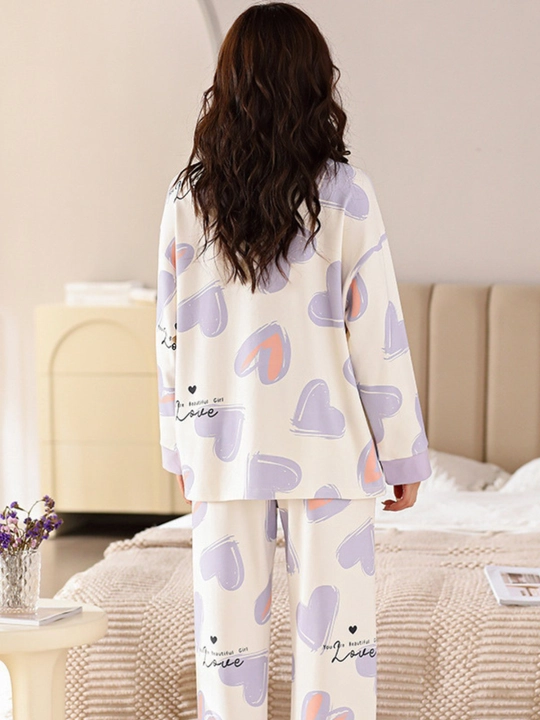 Pijama ayollar uchun yumshoq uy kiyimi, 2x1 qismli qulay to‘plam, kundalik va uyqu uchun