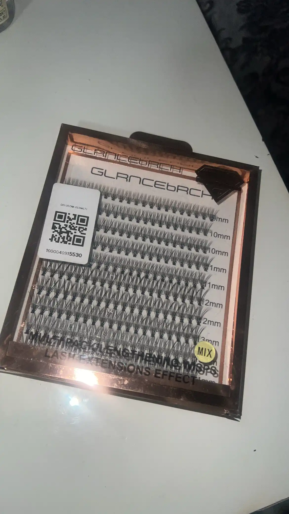 Ресницы в упаковке GLANCEBACH Multi pack/lengthening wisps lash extensions effect