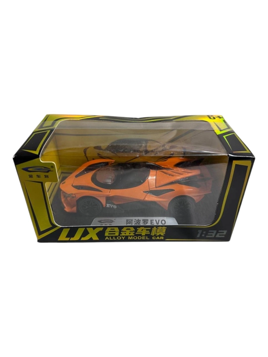 LJX Alloy Model Car 1:32  Apollo Project EVO металлическая, со светом и звуком, pull-back