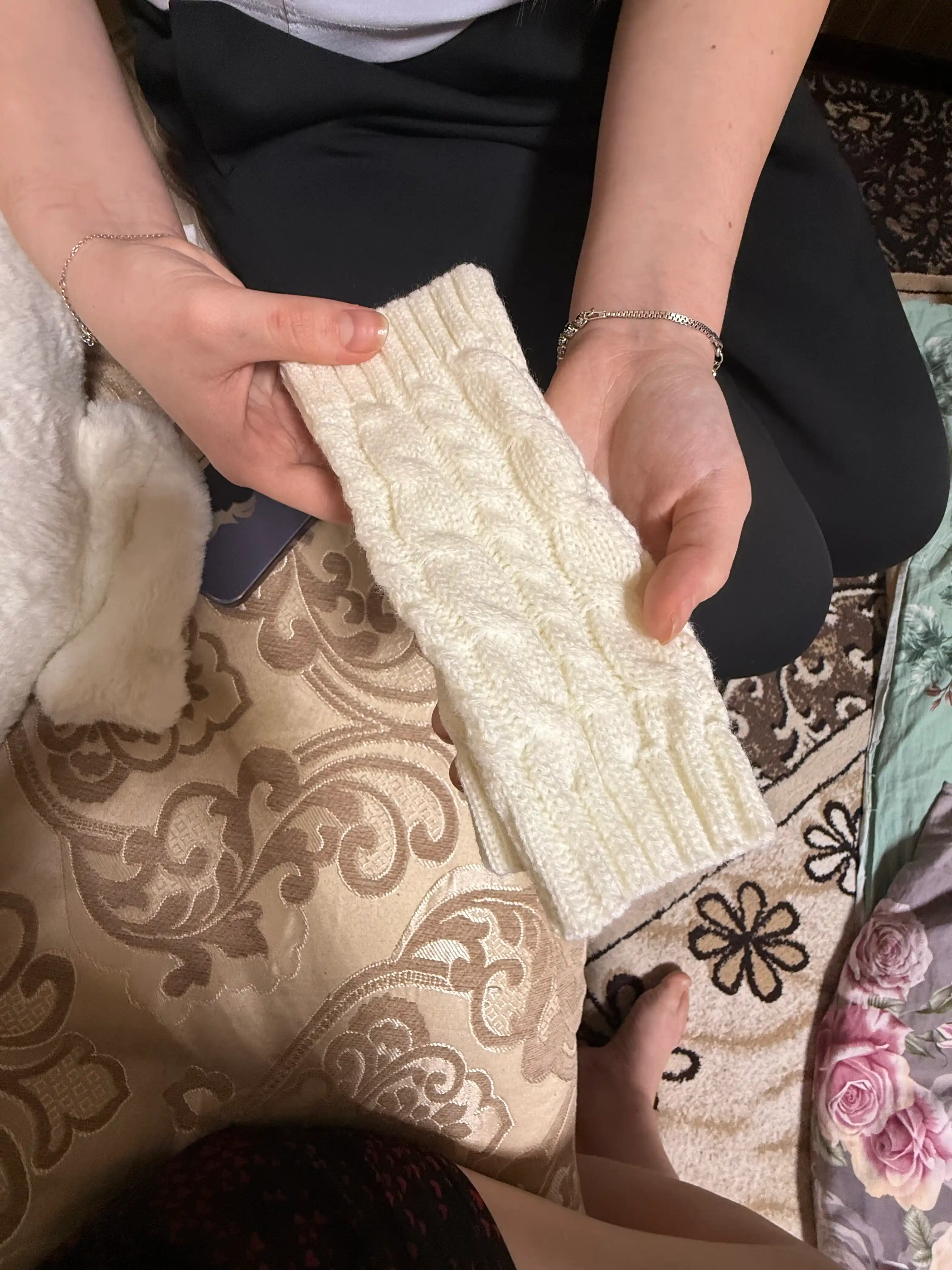 Mitenka, ayollar va qizlar uchun qo'lqoplar, barmoqsiz qo'lqop, issiq
