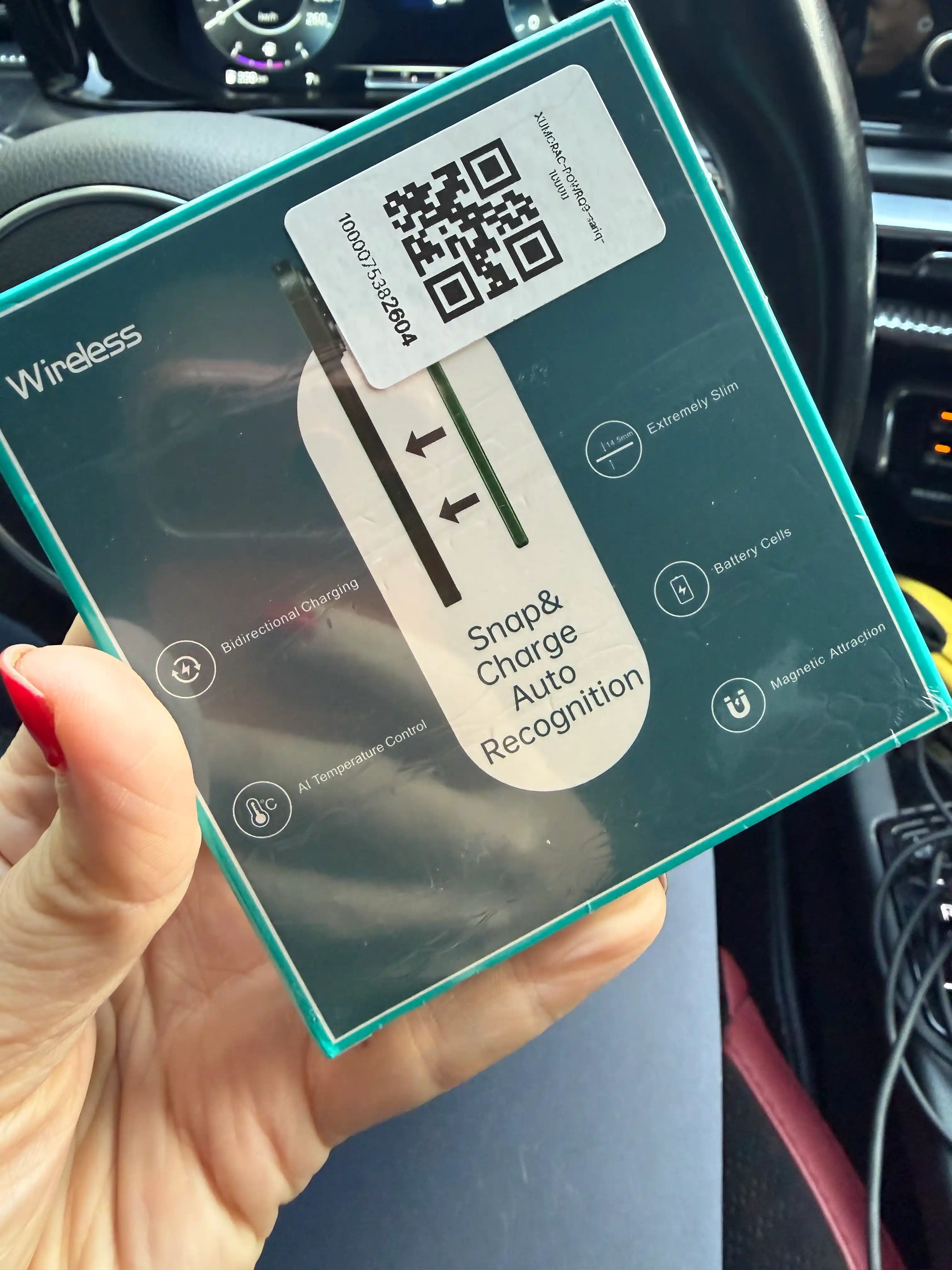 Snap & Charge Power Bank 10000 mAh magnitli, simsiz, auto aniqlovchi zaryadka qurilmasi