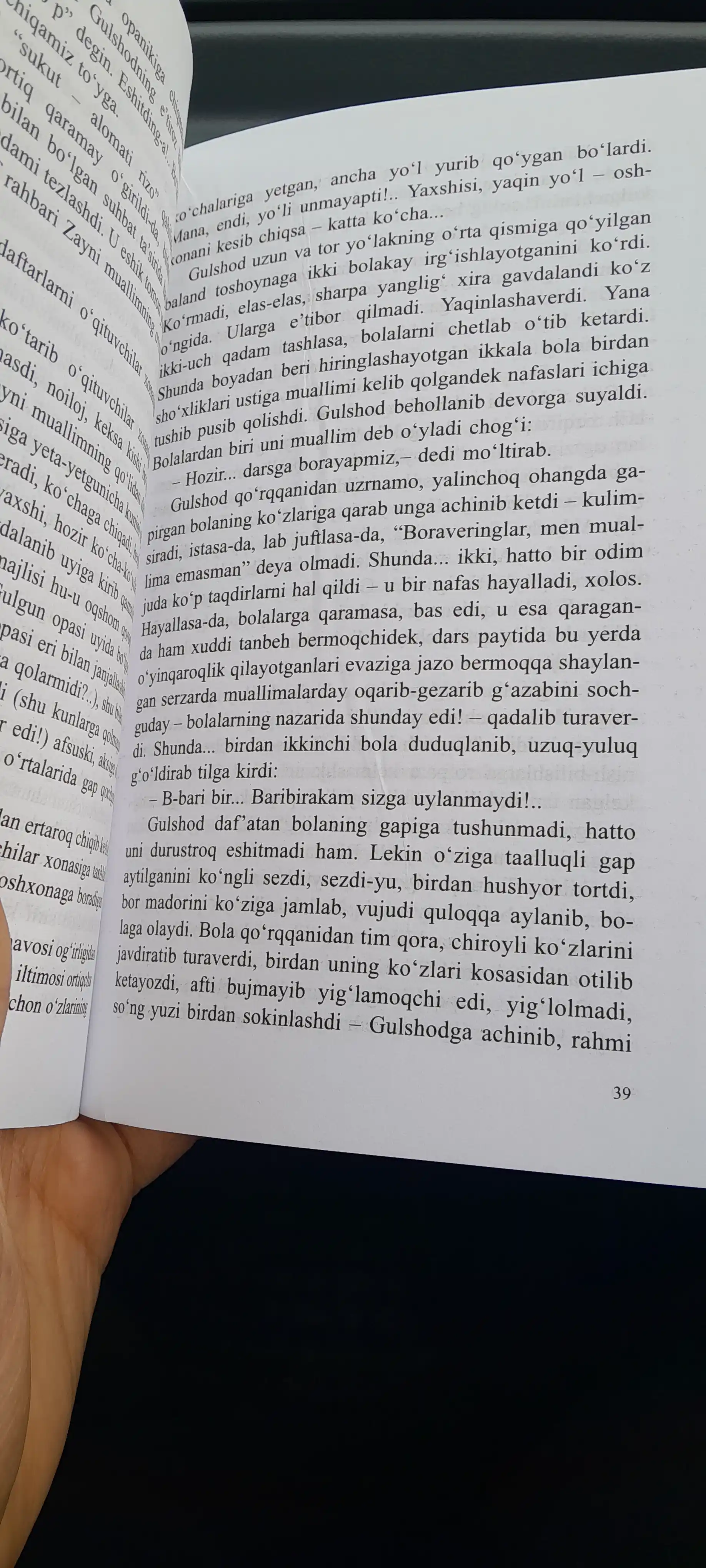 Xurshid Do‘stmuhammad, Sof o‘zbekcha qotillik, Dardingni olay