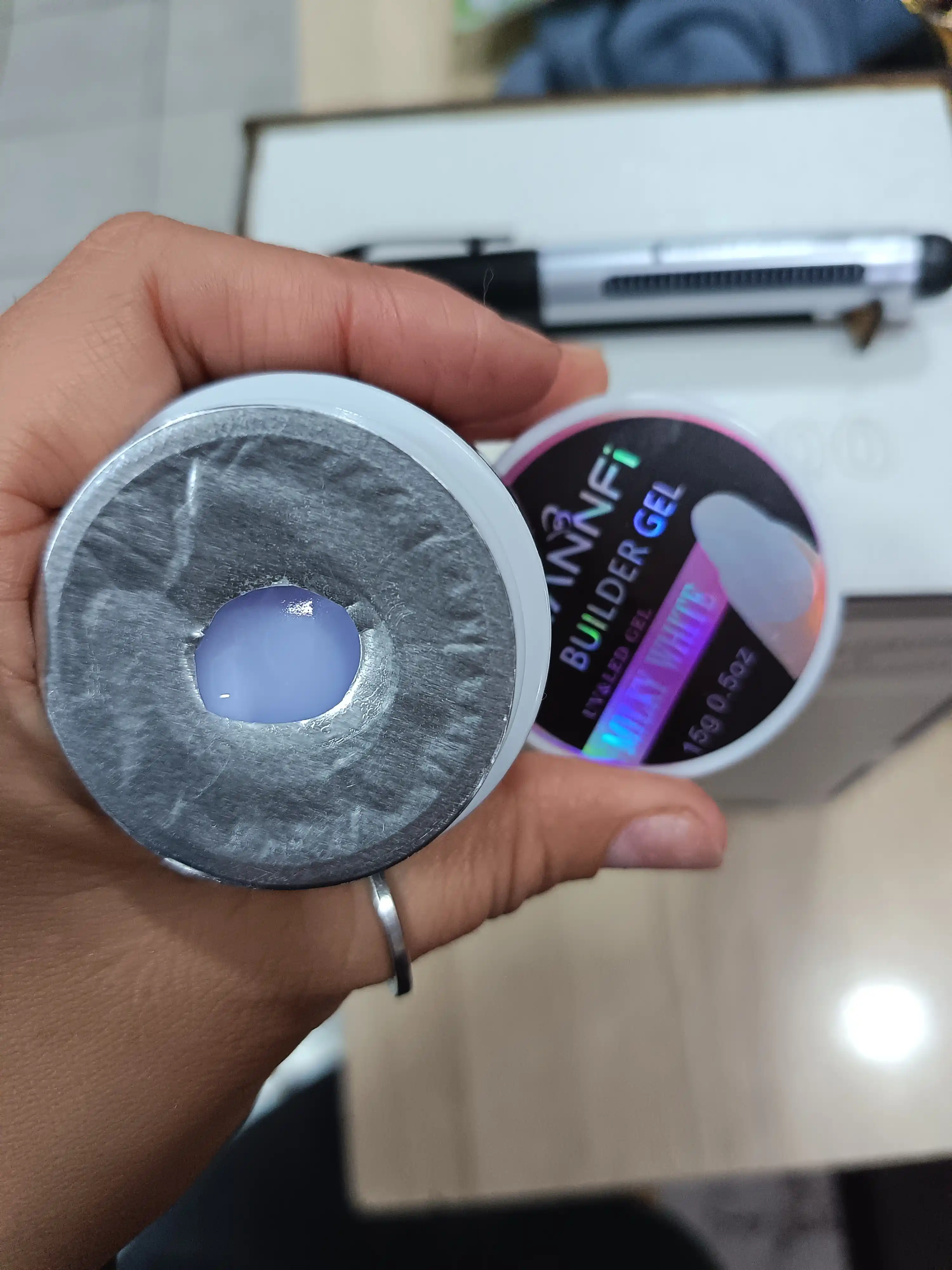 Гель для наращивания и моделирования ногтей цветной, MANNFI, 15 g