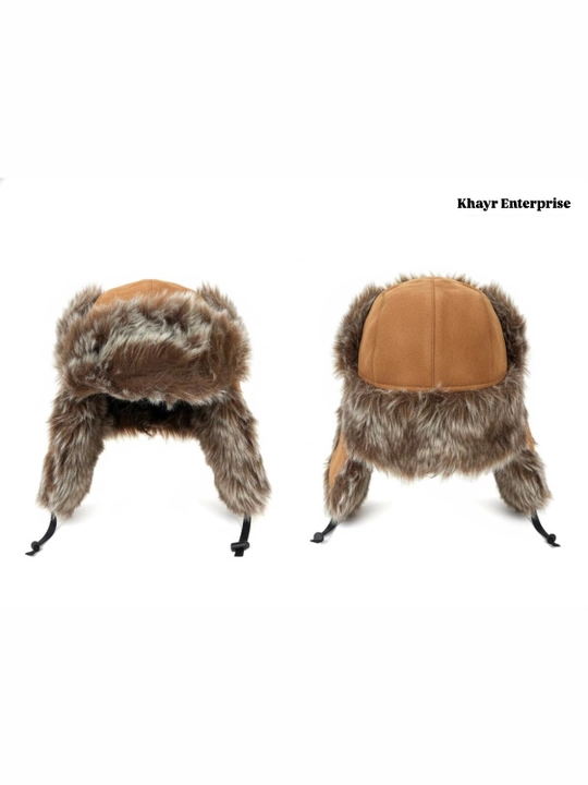 Erkaklar va ayollar uchun mo‘ynali qo'pqoq ushanka — qishki issiq bosh kiyimi