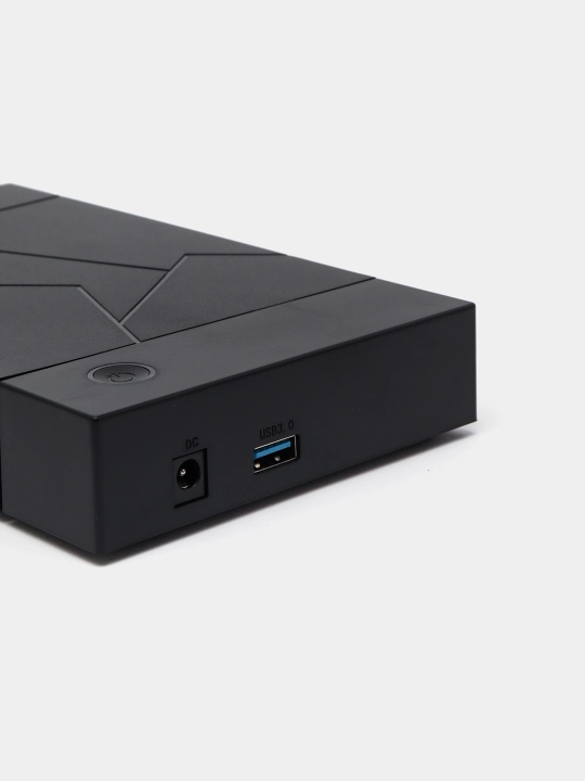 SSD HDD 3.5/2.5 SATA dan USB 3.0 qutisi tashqi disk karmon qutisi quvvat bloki bilan