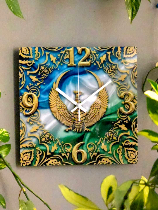 Neoprint naqshli devor soati