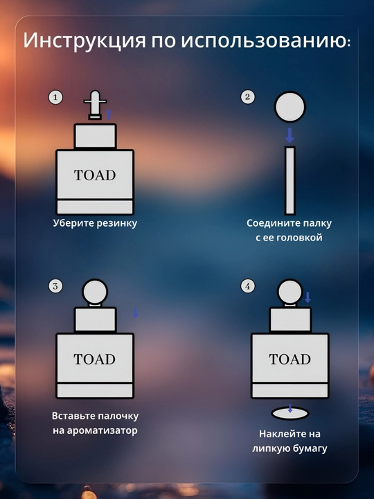 Ароматизатор Toad, для машины и дома, освежитель воздуха, 50 мл и 13 мл