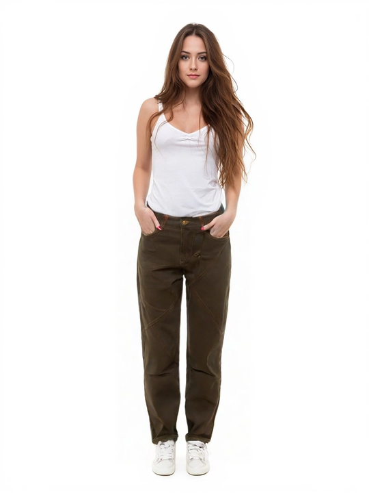 Ayollar uchun keng jinsi shimlar, koreyscha casual High Waist, erkin kesim, S–2XL - 