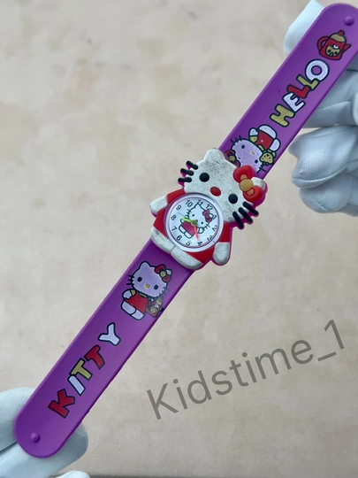 Детские силиконовые часы, с мультяшными персонажами — KIDSTIM-9W00018-МАРСАЛ