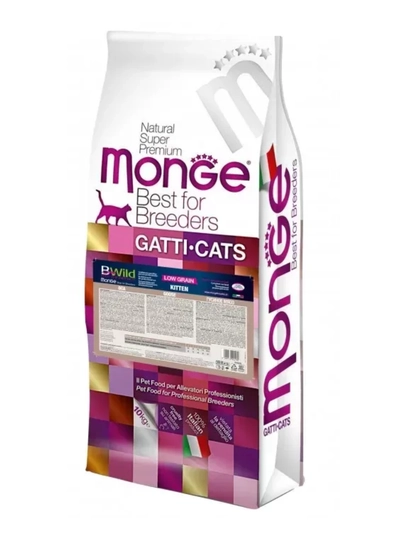 Сухой корм для котят Monge BWild Kitten гусь, 10 кг