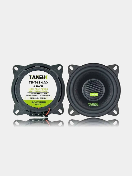 Автоколонки Tanbx, комплект 2 динамика, автомобильная акустика, 2 шт T45MAX140Bт