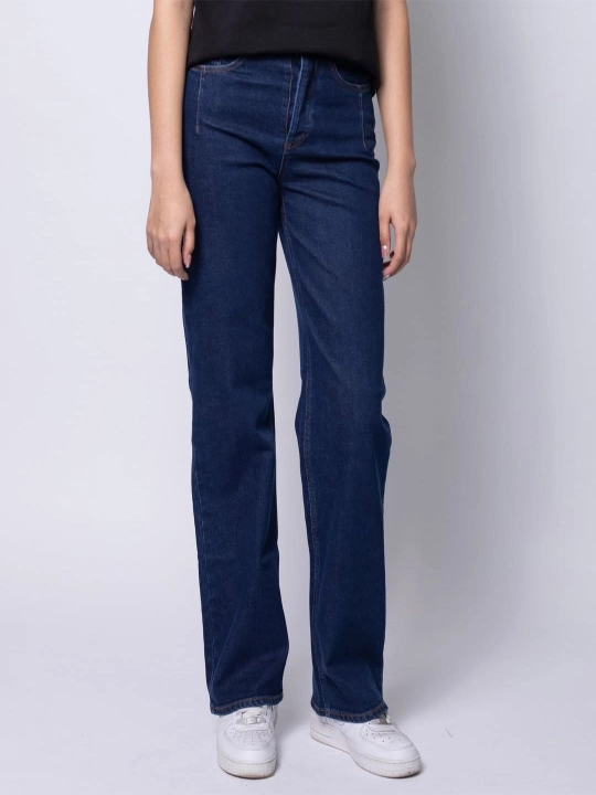 Ayollar uchun jinsi shimlar "Bjeans" Straight, to'g'ri bichim, klassik va yuqori bel - 
