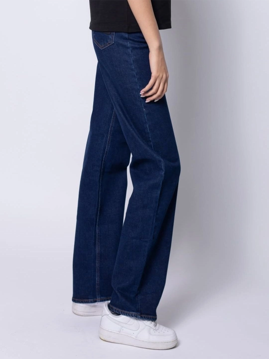 Ayollar uchun jinsi shimlar "Bjeans" Straight, to'g'ri bichim, klassik va yuqori bel