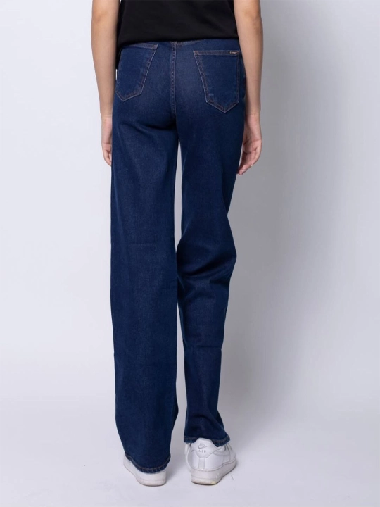 Ayollar uchun jinsi shimlar "Bjeans" Straight, to'g'ri bichim, klassik va yuqori bel