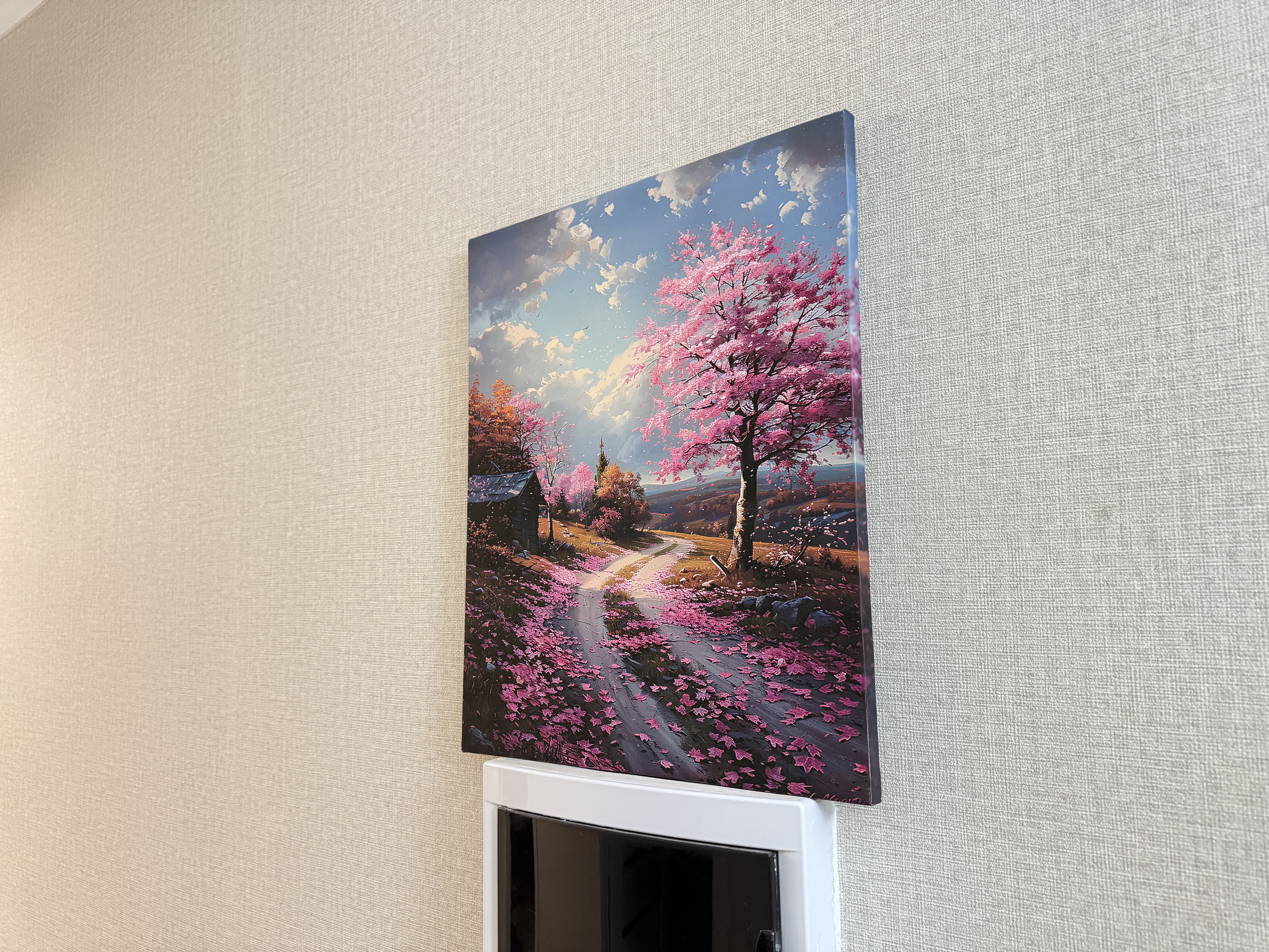 ARTERY devoridagi interyer rasmi, kanvasga bosma, ramka ostidagi poster