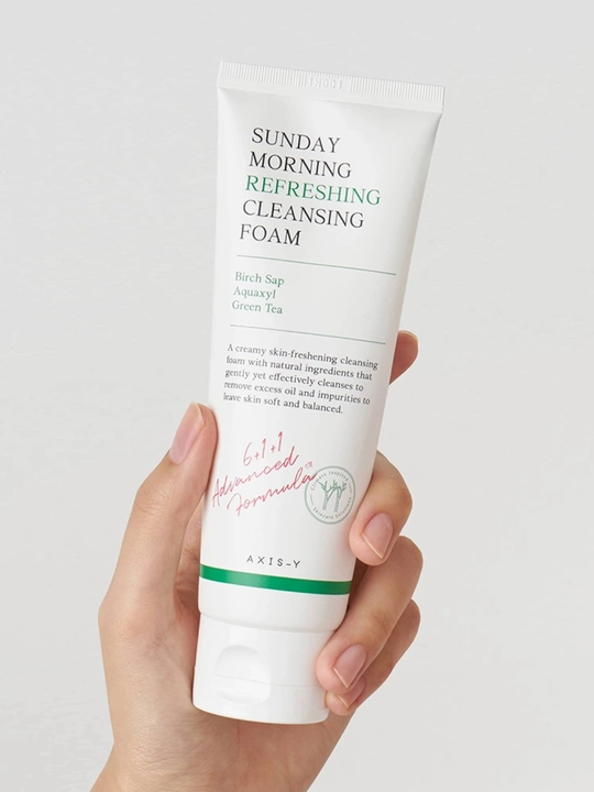 Namlovchi yuz yuvish ko‘pigi AXIS-Y Sunday Morning Refreshing Cleansing Foam, 120 ml