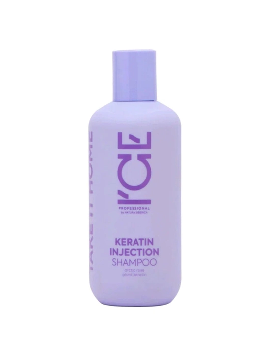 Professional Home Keratin Injection shikastlangan sochlar uchun keratinli shampun 400 ml - 