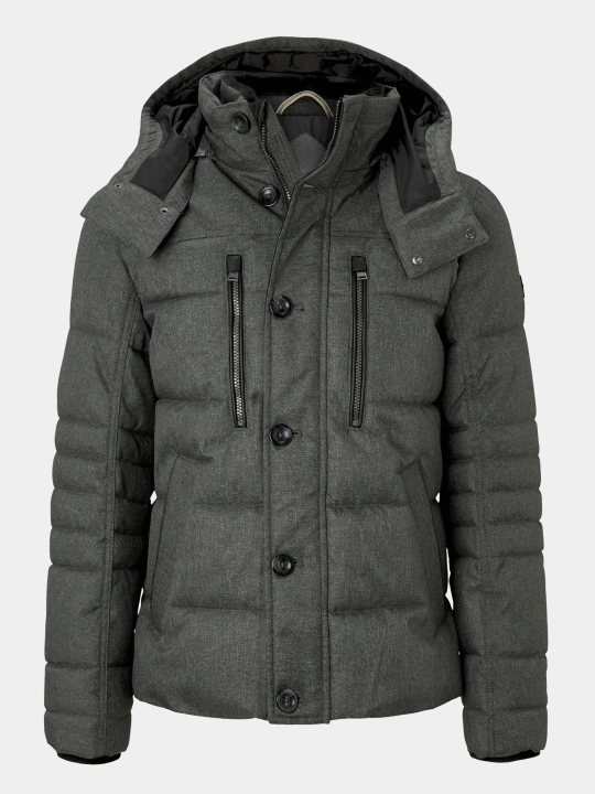 Стильная и теплая зимняя мужская куртка-пуховик Duppont Sorona Aura Dark Grey, до -20С