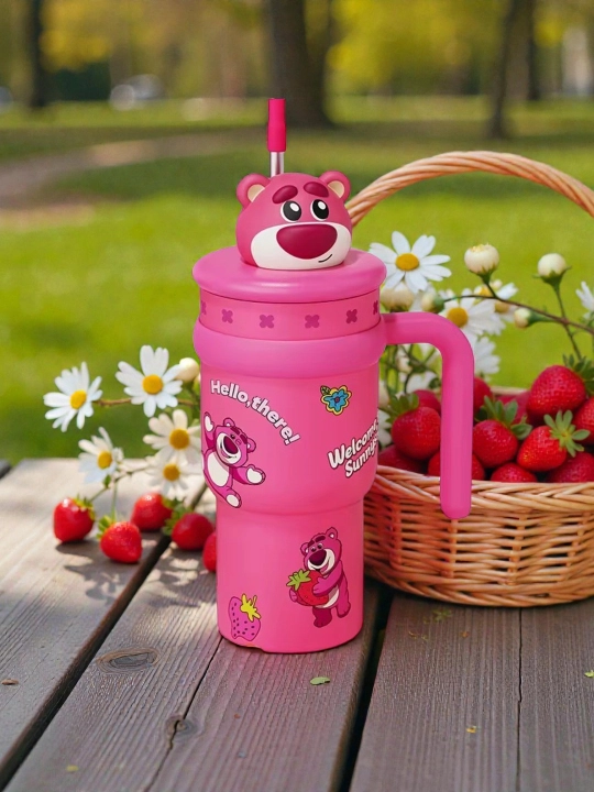 Термокружка для чая кофе и холодных напитков, из нержавеющей стали 316 Disney Stitch - 