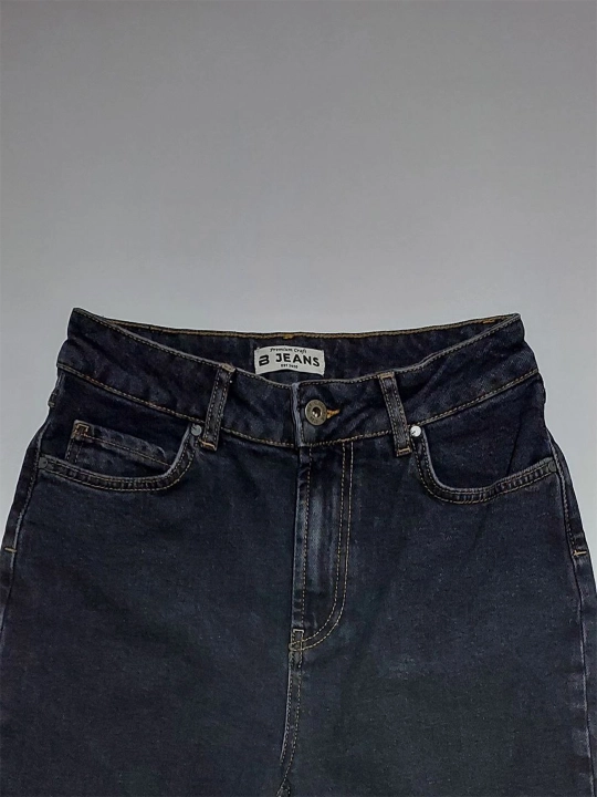 Ayollar uchun jinsi shimlar "Bjeans" Straight, to'g'ri bichim, klassik va yuqori bel
