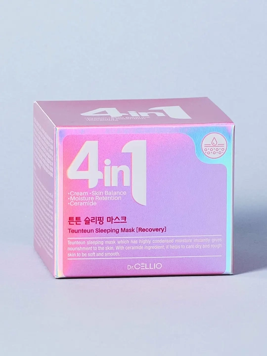 Ночная маска для лица Dr.Cellio Teunteun Sleeping Mask 4 in 1