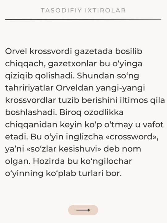 "Qo'shimcha dars: Tasodifiy ixtirolar"