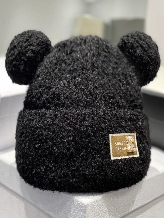 Зимние тёплые удобные шапки teddy с ушками для детей