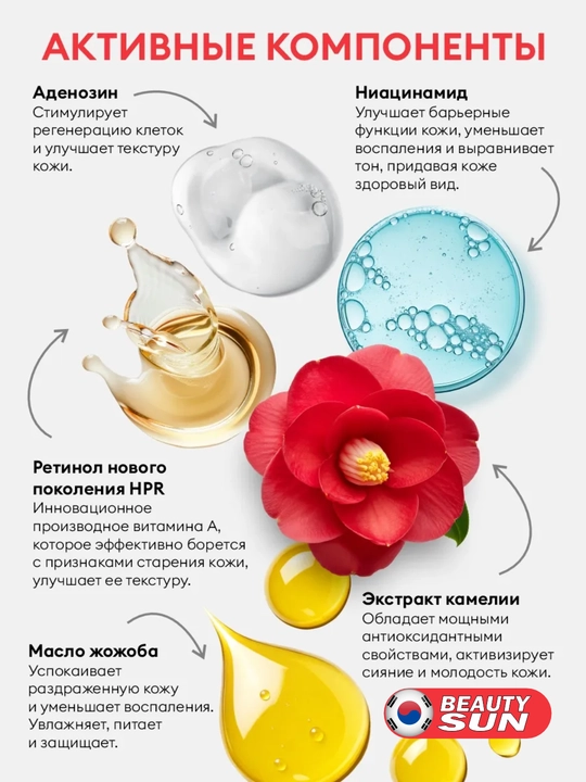 Yuz uchun zardob, Round Lab, Camellia deep collagen, cica, vitamin c, 30 ml