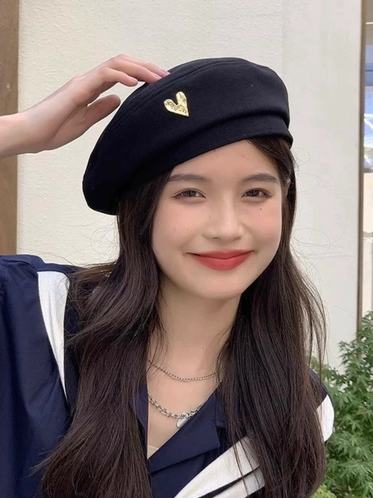 Ayollar va qizlar uchun bosh kiyim, shapka, beret, beretka, kuz va qishgi mavsum beret - 