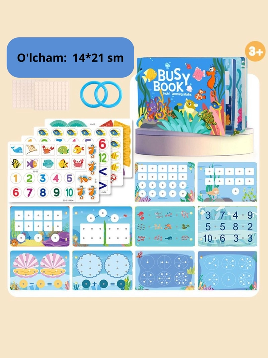 Busy Book и пазлы для детей – развивающий игровой набор (Montessori)
