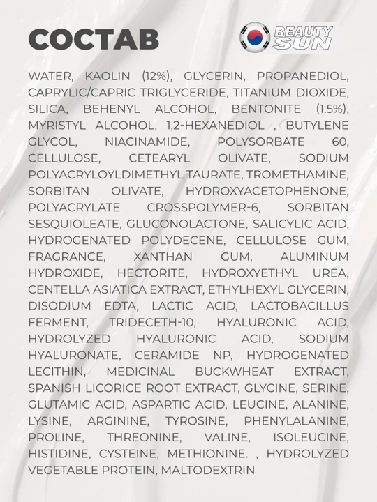 Kaolinli namlovchi loydan tayyorlangan yuz niqobi, LAGOM, white kaolin mud mask, 110 ml