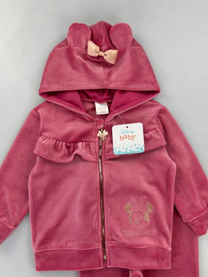 Hello Kitty dizaynli yumshoq velur kostyum, Disney brendi, 3-36 oy