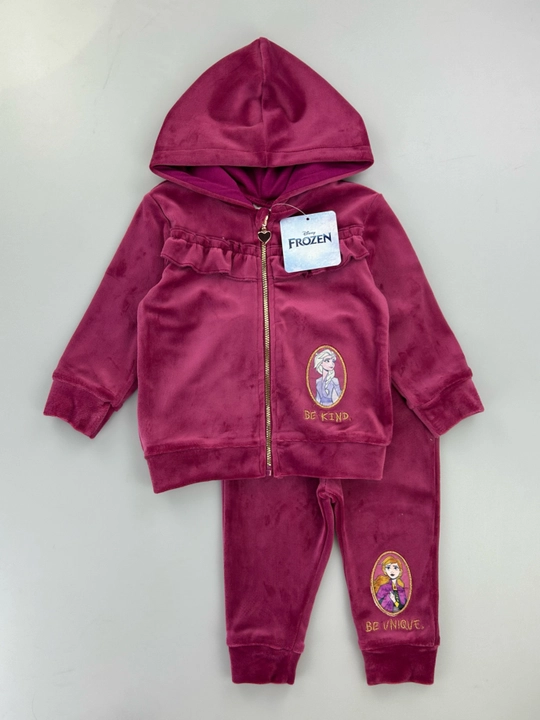 Hello Kitty dizaynli yumshoq velur kostyum, Disney brendi, 3-36 oy
