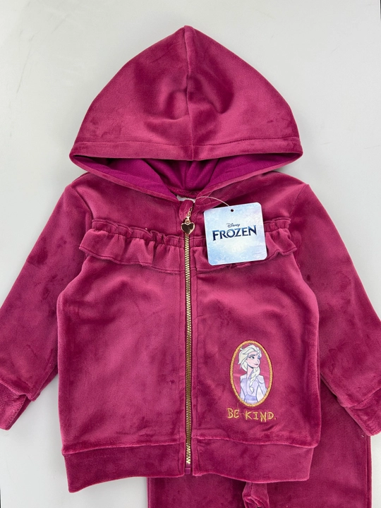 Hello Kitty dizaynli yumshoq velur kostyum, Disney brendi, 3-36 oy