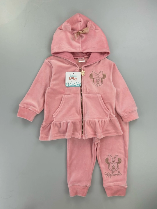 Hello Kitty dizaynli yumshoq velur kostyum, Disney brendi, 3-36 oy