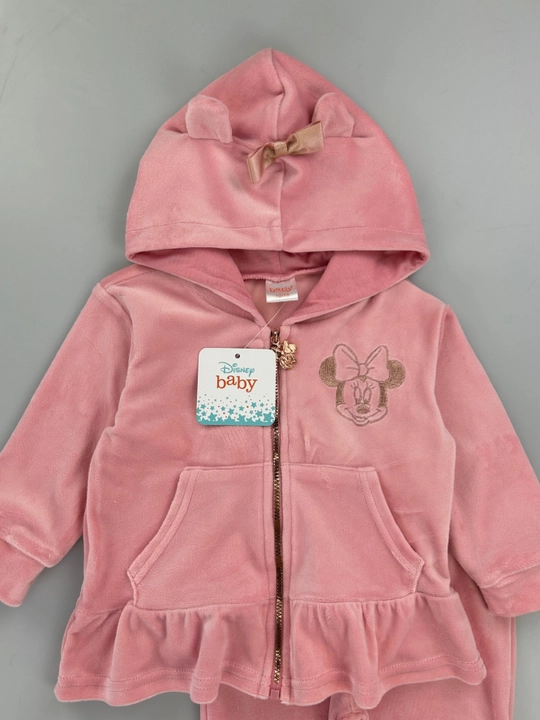 Hello Kitty dizaynli yumshoq velur kostyum, Disney brendi, 3-36 oy