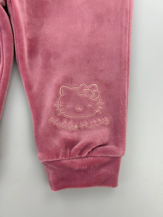 Hello Kitty dizaynli yumshoq velur kostyum, Disney brendi, 3-36 oy