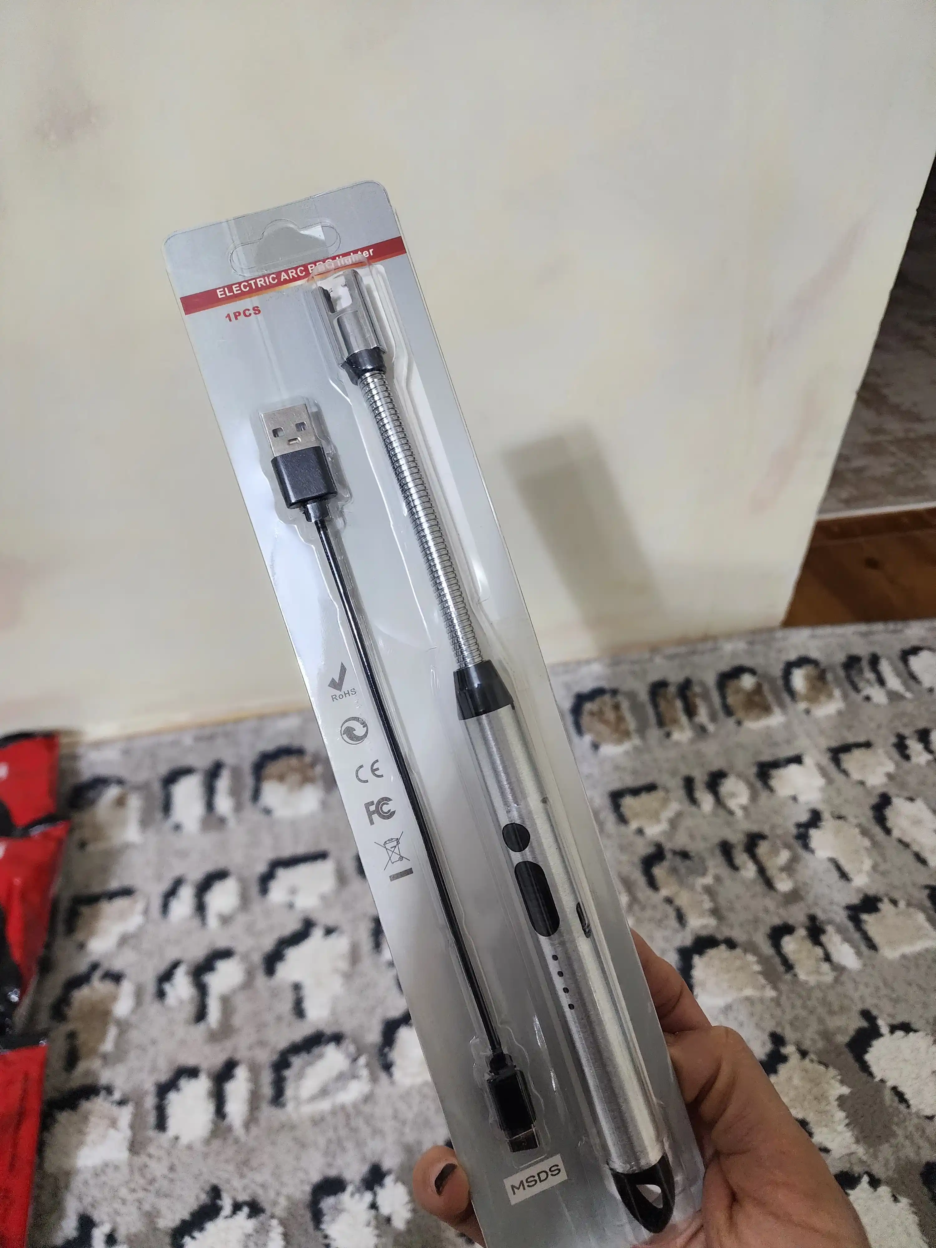 Oshxona plazmali zajigalkasi, USB qayta zaryadlanuvchi, 360 daraja, ko'p maqsadli
