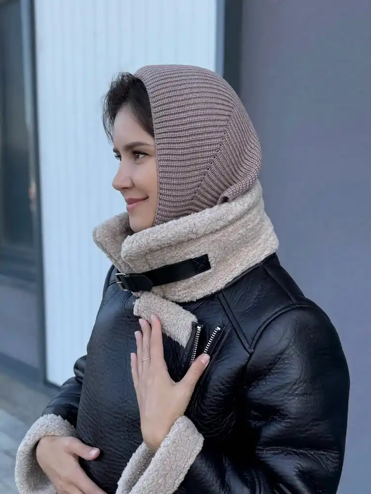 Kosinka, qishki bandana, yumshoq issiq qalpoq, ayollar va qizlar uchun shapka, to'qilgan