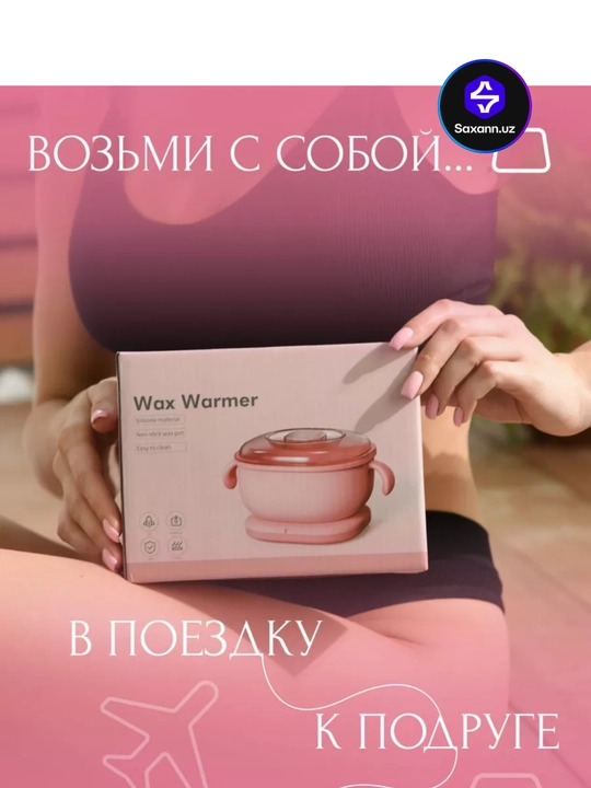 Depilatsiya to'plami, silikon qozon, granullangan mum 100 g, shpatelar 5 dona