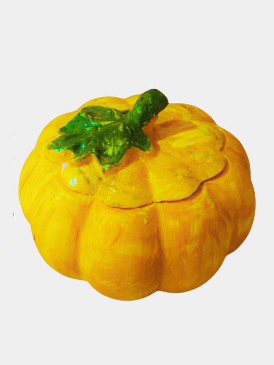 Декоративная шкатулка, в форме тыквы и ромба, гипсовая, Hallowen