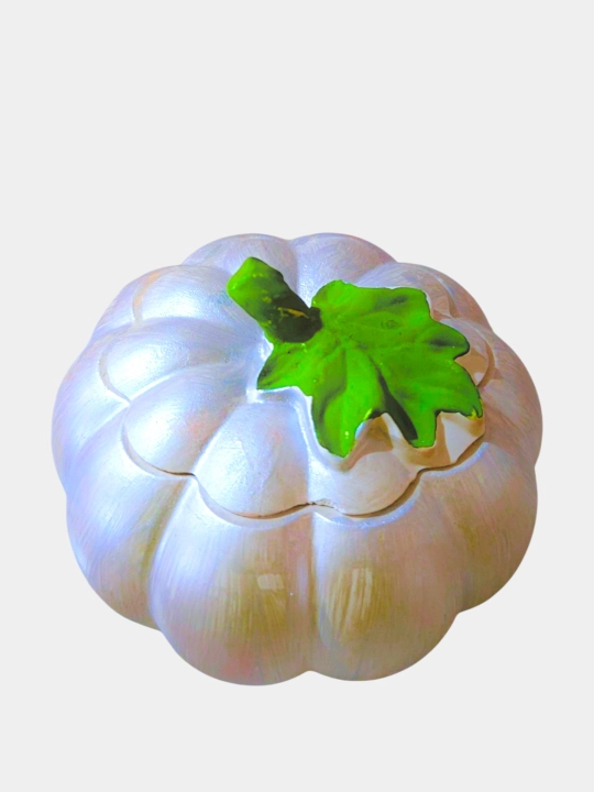 Декоративная шкатулка, в форме тыквы и ромба, гипсовая, Hallowen