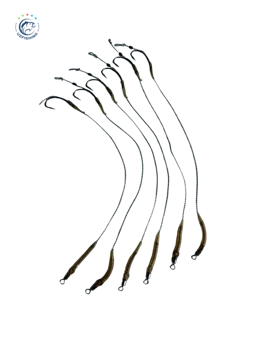 Набор готовых карповых монтажей, оснастка Hair Rig (6 шт.)