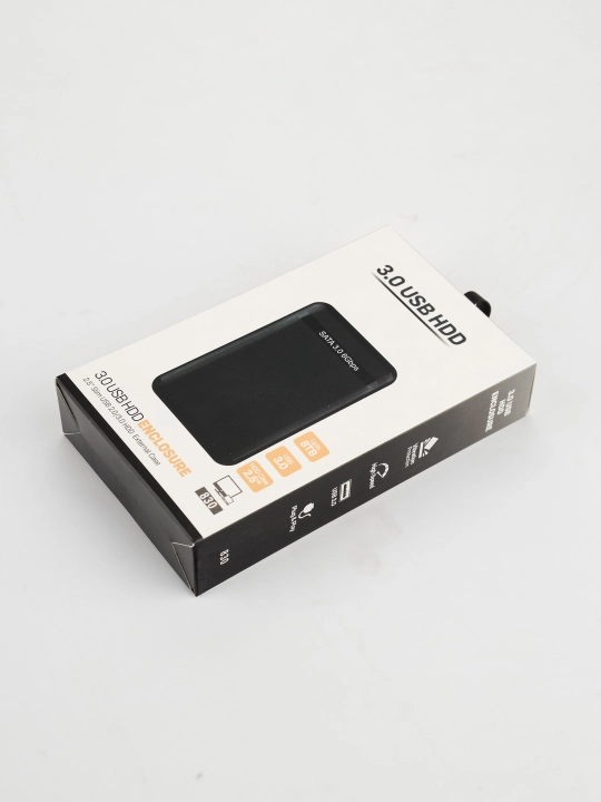 Tashqi xotira qutisi SATA qattiq disk uchun korpus, USB 3.0 HDD SSD 2,5"