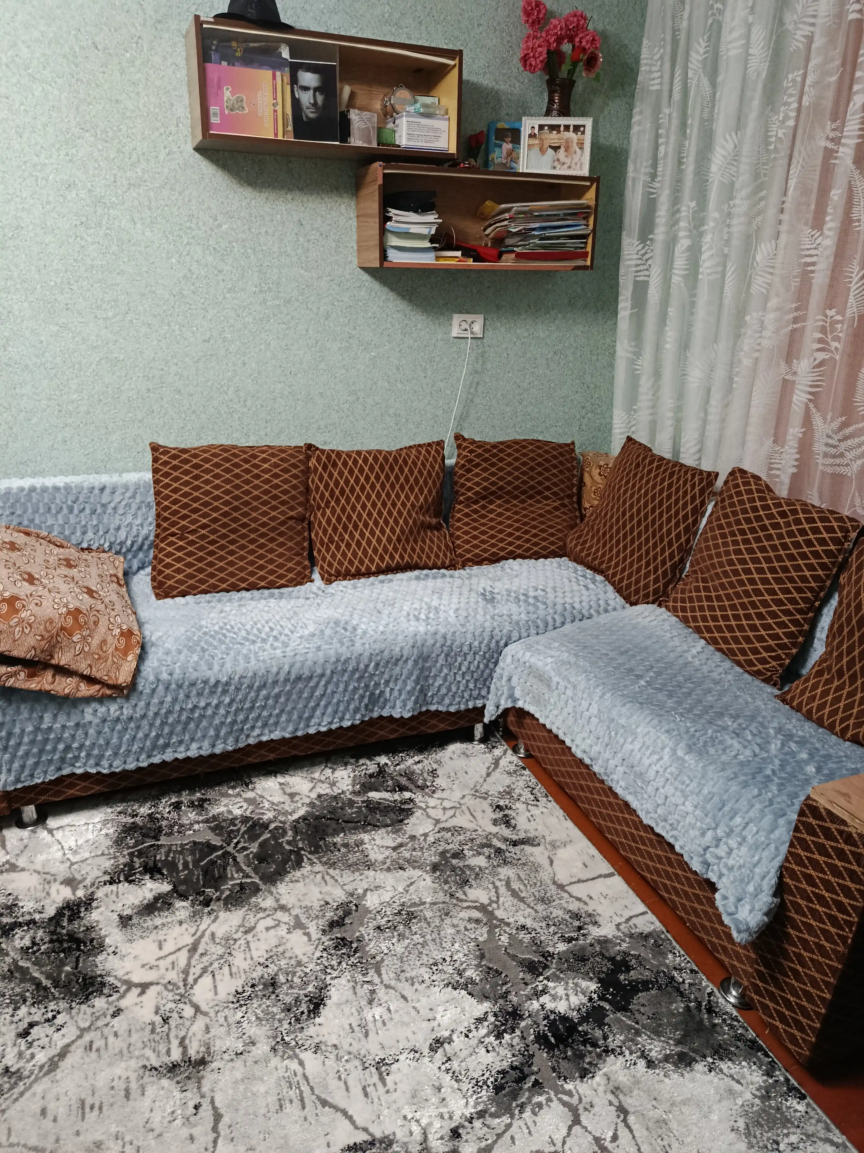 Плед-покрывало, одеяло для кровати 180 × 200 и 200 × 220 см, мягкий велсофт, полиэстер