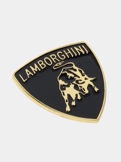 Металлические логотипы для автомобиля Ferrari, Porsche, Lamborghini, универсальные (1 шт) — AUTOT-LOGOUNVERSAL-БЕЛЫЙ