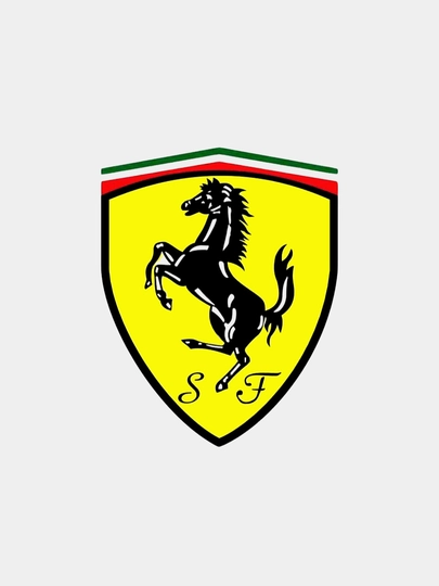 Металлические логотипы для автомобиля  Ferrari, Porsche, Lamborghini, универсальные (1 шт) — AUTOT-LOGOUNVERSAL-МЕНТОЛ