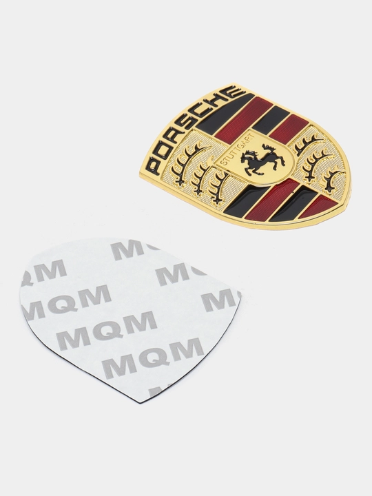 Avtomobil uchun metall logotiplar  Ferrari, Porsche, Lamborghini, universal bezak (1 dona)